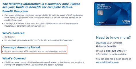 chase price and purchase protection.